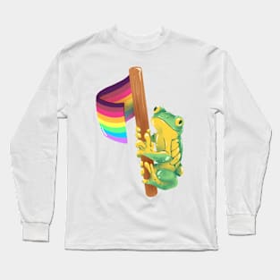 Frog Says Gay (inclusive) Rights! Long Sleeve T-Shirt